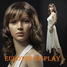 SF-3=4 Euroton Display Mannequin With 2 Wigs Free Female Movable