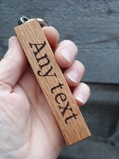 Large Engraved Solid Oak