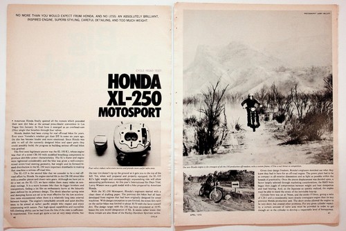 Honda 250 motosport - xl-250,