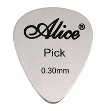 Stainless Steel Guitar Pick 0.30mm Acoustic Electric Bass Metal Plectrum Alice