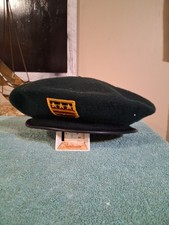 Beret Basque France Green Wool