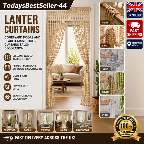 Macrame beaded door - macrame,