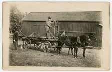 Vintage RPPC Horse Drawn Wagon