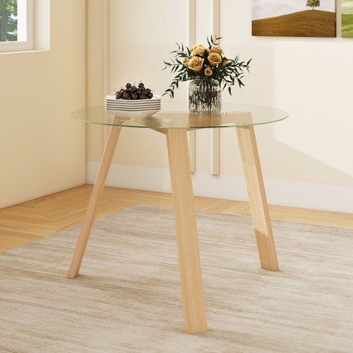 Round glass coffee table 5 - coffee, 35.5