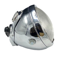 DU42 6 1/2″ HEADLAMP COMPLETE – CHROME -  BSA NORTON TRIUMPH CAFE RACER