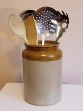 Vintage stoneware utensil - vintage,