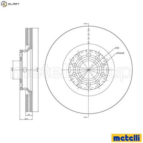 Brake disc 0726c for - brake,