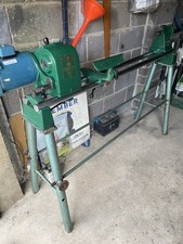 Coronet No.3 Wood Turning Lathe On Stand With Lots Of Tools And Accessories