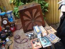 Old Vintage Antique  Wooden KB  Kolster Brandes 253  Pup Valve   radio  Untested