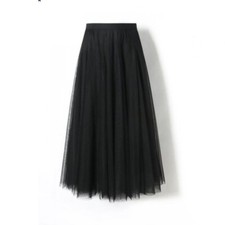 Womens Elastic High Waist Mesh