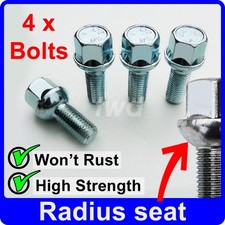 4 x ALLOY WHEEL BOLTS FOR SMART FORTWO COUPE CABRIO / BRABUS NUT STUD LUG [Y10]