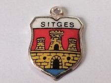 Silver travel shield charm