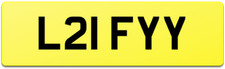 IFFY VIP ASIAN 786 PRIVATE CAR REG NUMBER PLATE L21 FYY / IFSAR IFZAR IFTIKHAR 