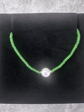14K Solid Yellow Gold Jade &