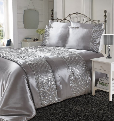 Shimmer diamante duvet cover - diamante,
