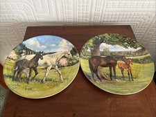 Two Spode Susie Whitcombe Horse Plates
