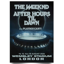 The weeknd poster london - weeknd,