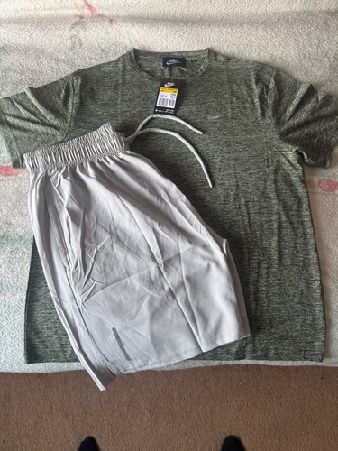 Nike mens miler set olive - nike,