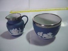 VICTORIAN  DARK BLUE WEDGWOOD