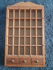 Vintage Wooden Thimble Display