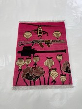 #461 War rug Afghan War Rug Wool Rug Beautifully Made Mini War Rug Opium 80x69cm