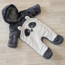 Baby Boys Age 3-6 Months Padded Fleece Pramsuit