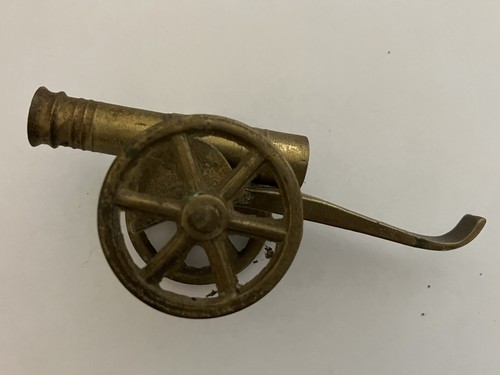 Brass cannon ornament - cannon,