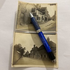 2 x Vintage real photo Leather