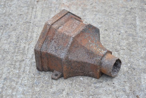 Old cast iron drain - drain, hopper