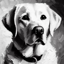 ORIGINAL LABRADOR PAINTING -