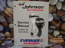 Johnson/Evinrude  OEM Service Manual 1996 5-15 HP 4-stroke outboard motors Used