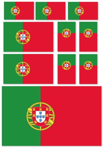 Portuguese flag vinyl car - 10,
