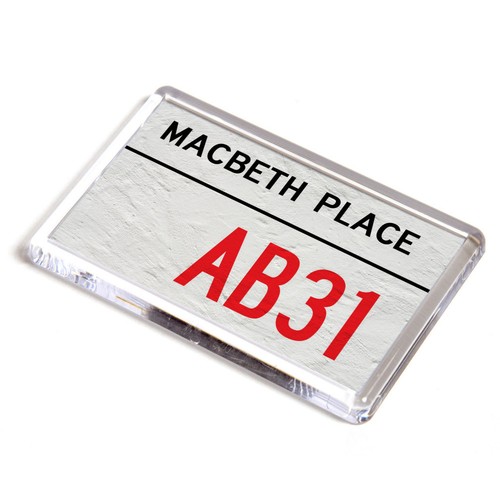 Fridge magnet macbeth place - -,