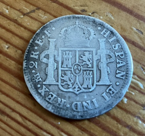 Mexican two reales silver - silver, coin