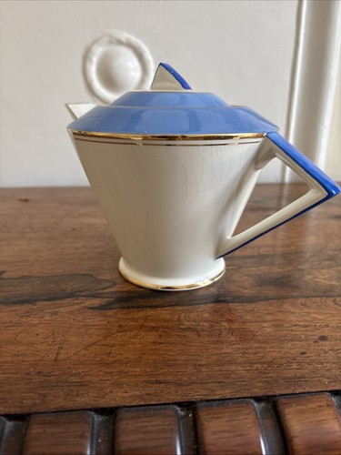 Palissy art deco blue - art, ivory