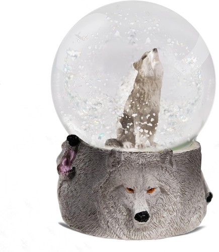 Water globe wolf - water,