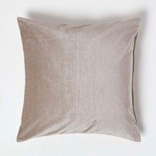 Champagne Velvet Cushion Cover 18"x18" Cream Square Sofa Bed Pillow Case