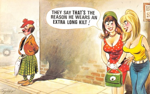 Bamforth comic postcard - comic, daily