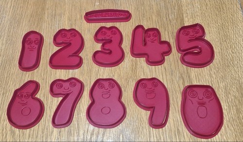 Numberjacks cookie cutters - numberjacks,