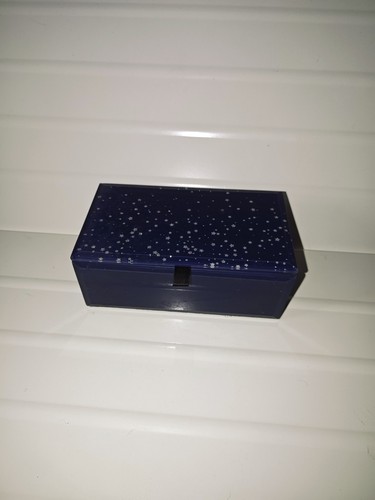 Navy star glass jewellery - navy,