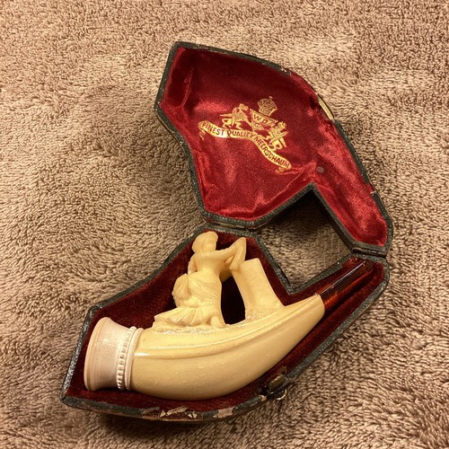 Rare antique carved meerschaum - rare,