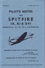 Spitfire IX, XI & XVI Pilot Notes (Paperback) Pilot's Notes