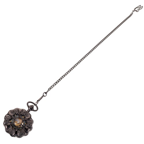 Antique black alloy pocket - antique,
