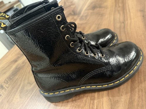 Ladies black patent - ladies, martens