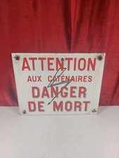Vintage french enamel sign - french,