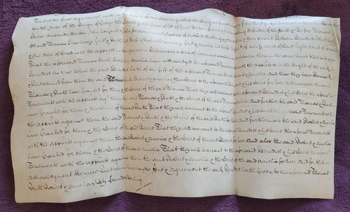 1737 kgii vellum indenture - vellum, re
