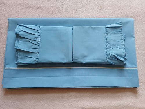 Vintage double blue flat - double, sheet