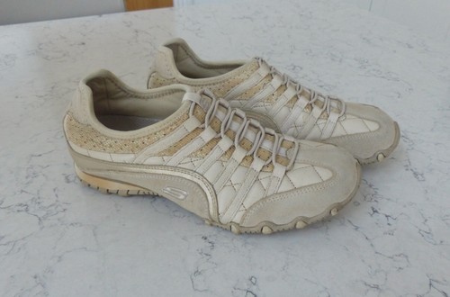 Sketchers leather ladies beige - sketchers,
