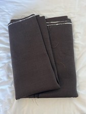 Brown Suiting Fabric Brown Wool Worsted Super Mohair Made In England