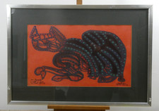 Mid C Characteristic Cat Oil Painting. ARMAND CARDONA TORRANDELL  1928-1995.